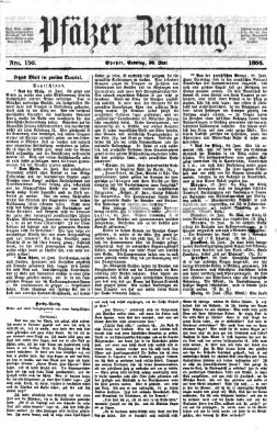 Pfälzer Zeitung Samstag 30. Juni 1866