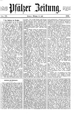 Pfälzer Zeitung Mittwoch 25. Juli 1866