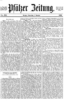 Pfälzer Zeitung Donnerstag 8. November 1866