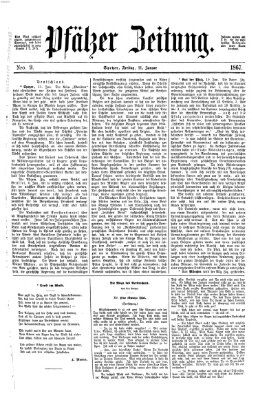 Pfälzer Zeitung Freitag 11. Januar 1867