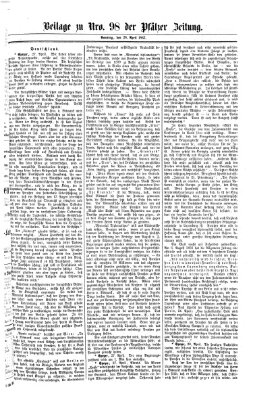 Pfälzer Zeitung Sonntag 28. April 1867