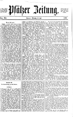 Pfälzer Zeitung Mittwoch 17. Juli 1867