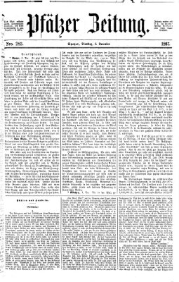 Pfälzer Zeitung Dienstag 3. Dezember 1867