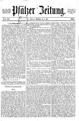 Pfälzer Zeitung Mittwoch 1. Juli 1868