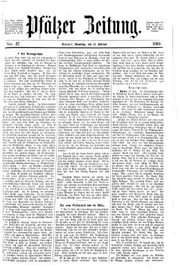 Pfälzer Zeitung Samstag 13. Februar 1869