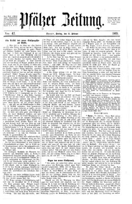 Pfälzer Zeitung Freitag 19. Februar 1869