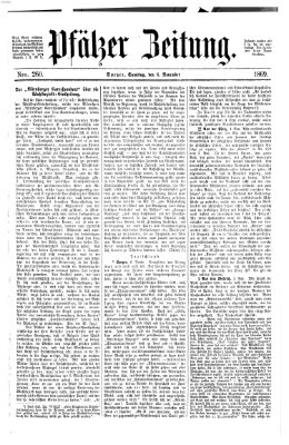 Pfälzer Zeitung Samstag 6. November 1869