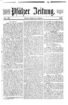Pfälzer Zeitung Dienstag 16. November 1869