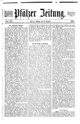 Pfälzer Zeitung Montag 20. Dezember 1869
