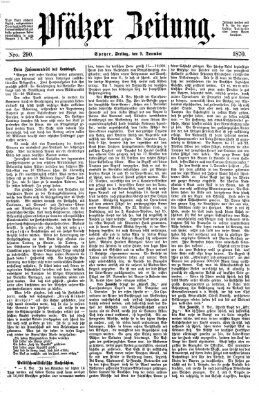 Pfälzer Zeitung Freitag 9. Dezember 1870