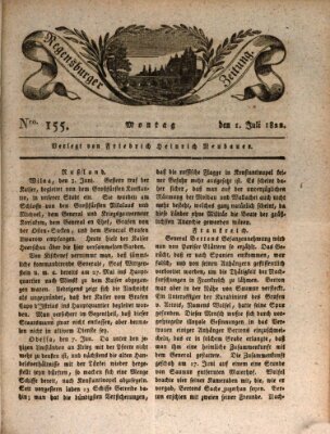 Regensburger Zeitung Montag 1. Juli 1822