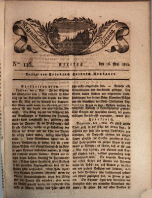 Regensburger Zeitung Freitag 16. Mai 1823