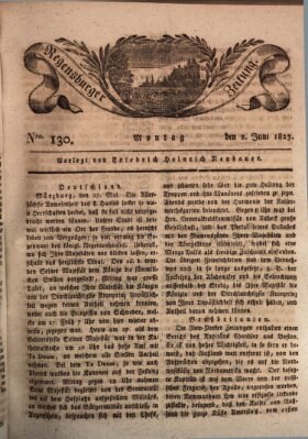 Regensburger Zeitung Montag 2. Juni 1823