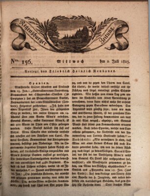 Regensburger Zeitung Mittwoch 2. Juli 1823