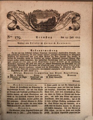 Regensburger Zeitung Dienstag 29. Juli 1823
