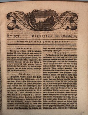 Regensburger Zeitung Donnerstag 13. November 1823