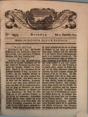 Regensburger Zeitung Dienstag 9. Dezember 1823