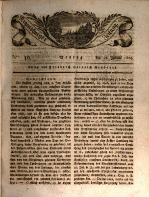 Regensburger Zeitung Montag 12. Januar 1824