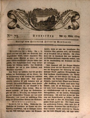 Regensburger Zeitung Donnerstag 25. März 1824