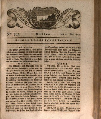 Regensburger Zeitung Montag 24. Mai 1824