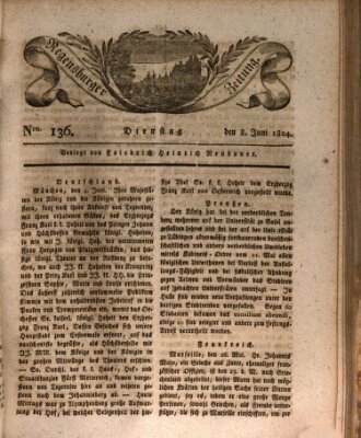 Regensburger Zeitung Dienstag 8. Juni 1824
