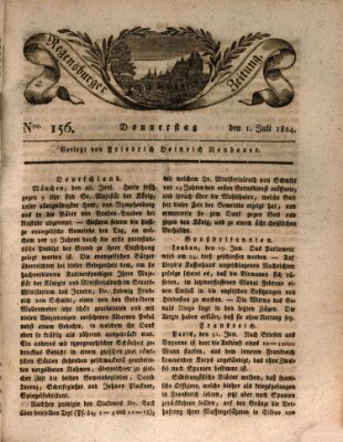 Regensburger Zeitung Donnerstag 1. Juli 1824