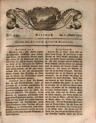 Regensburger Zeitung Mittwoch 6. Oktober 1824