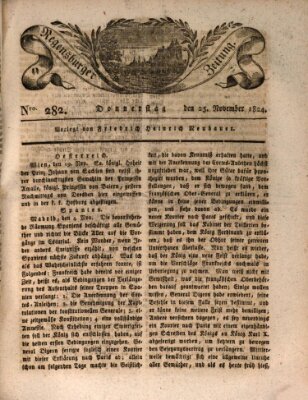 Regensburger Zeitung Donnerstag 25. November 1824