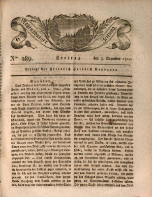 Regensburger Zeitung Freitag 3. Dezember 1824