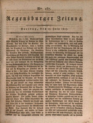 Regensburger Zeitung Freitag 15. Juli 1825