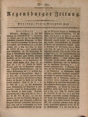 Regensburger Zeitung Freitag 25. November 1825