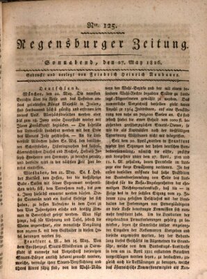 Regensburger Zeitung Samstag 27. Mai 1826
