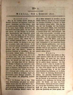 Regensburger Zeitung Montag 1. Januar 1827