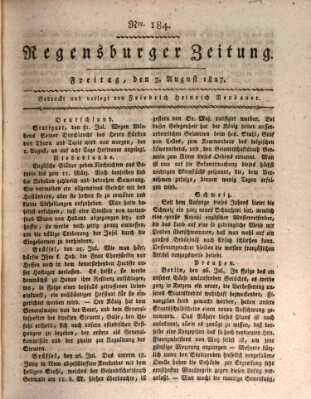 Regensburger Zeitung Freitag 3. August 1827
