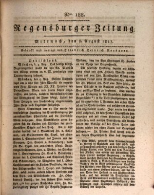 Regensburger Zeitung Mittwoch 8. August 1827