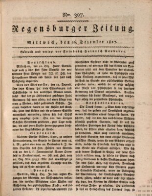 Regensburger Zeitung Mittwoch 26. Dezember 1827
