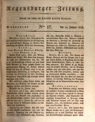 Regensburger Zeitung Samstag 19. Januar 1828