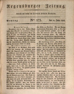 Regensburger Zeitung Montag 21. Juli 1828