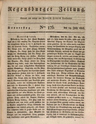Regensburger Zeitung Donnerstag 24. Juli 1828