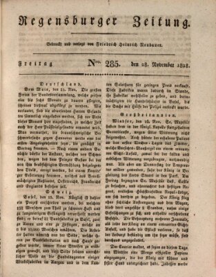 Regensburger Zeitung Freitag 28. November 1828