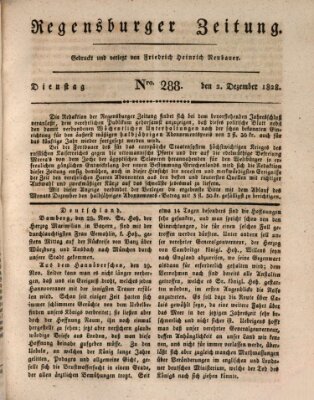 Regensburger Zeitung Dienstag 2. Dezember 1828