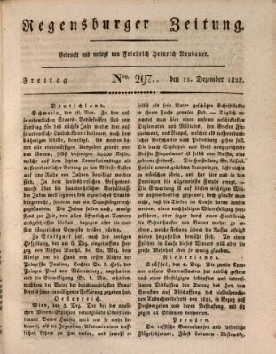 Regensburger Zeitung Freitag 12. Dezember 1828