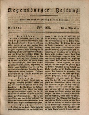Regensburger Zeitung Montag 4. Mai 1829