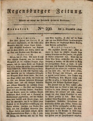 Regensburger Zeitung Samstag 5. Dezember 1829