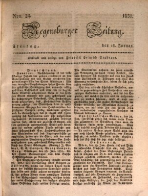 Regensburger Zeitung Freitag 28. Januar 1831