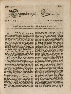 Regensburger Zeitung Montag 19. Dezember 1831