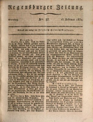 Regensburger Zeitung Montag 13. Februar 1832