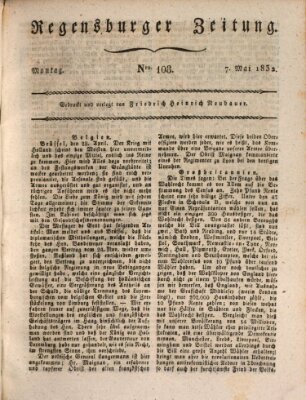 Regensburger Zeitung Montag 7. Mai 1832