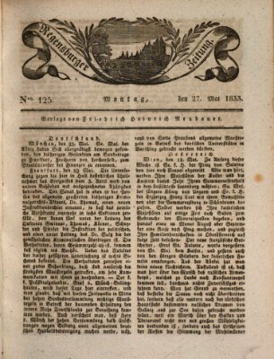 Regensburger Zeitung Montag 27. Mai 1833