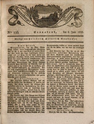 Regensburger Zeitung Samstag 8. Juni 1833